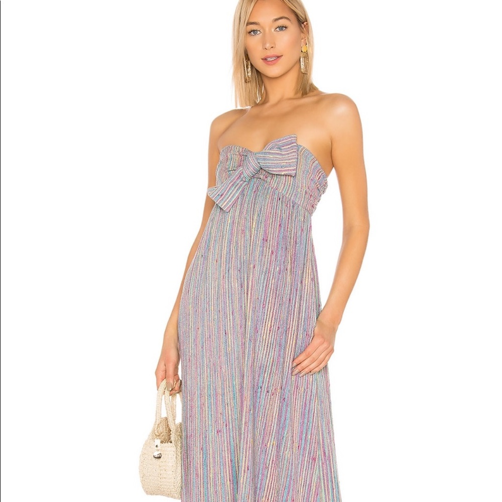 Majorelle Vienna Maxi Dress Size XXS Rainbow Stripe